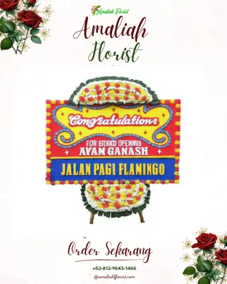 Sewa Papan Bunga Sepiring Nusantara Cibinong